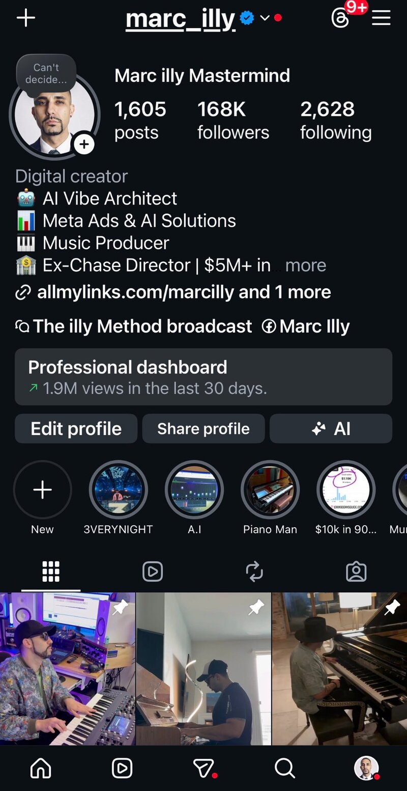 Marc Illy's real Instagram — 168K followers